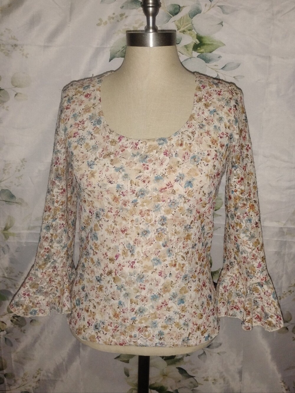 5For$12 Vintage Floral Bell Sleeve